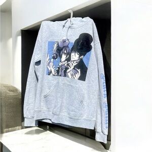Black Butler Ciel & Sebastian Girls Hoodie from Hot Topic Japanese Manga Anime